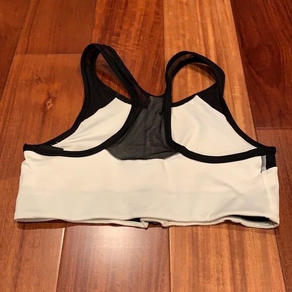 White and Black PINK Sports Bra - Picture 2 of 3